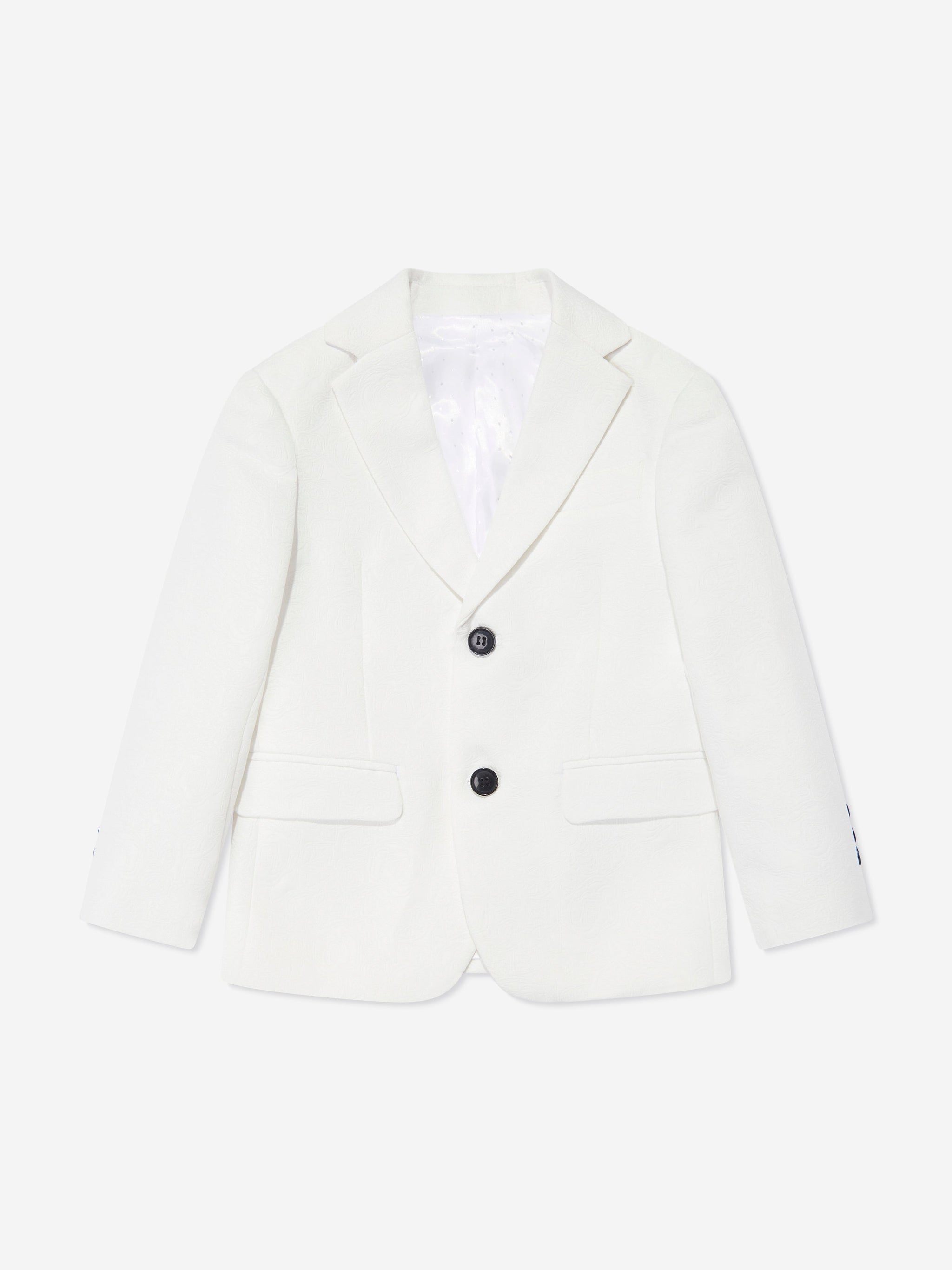 SUITLAB London Boys Tuxedo 3 Piece Suit Set in White