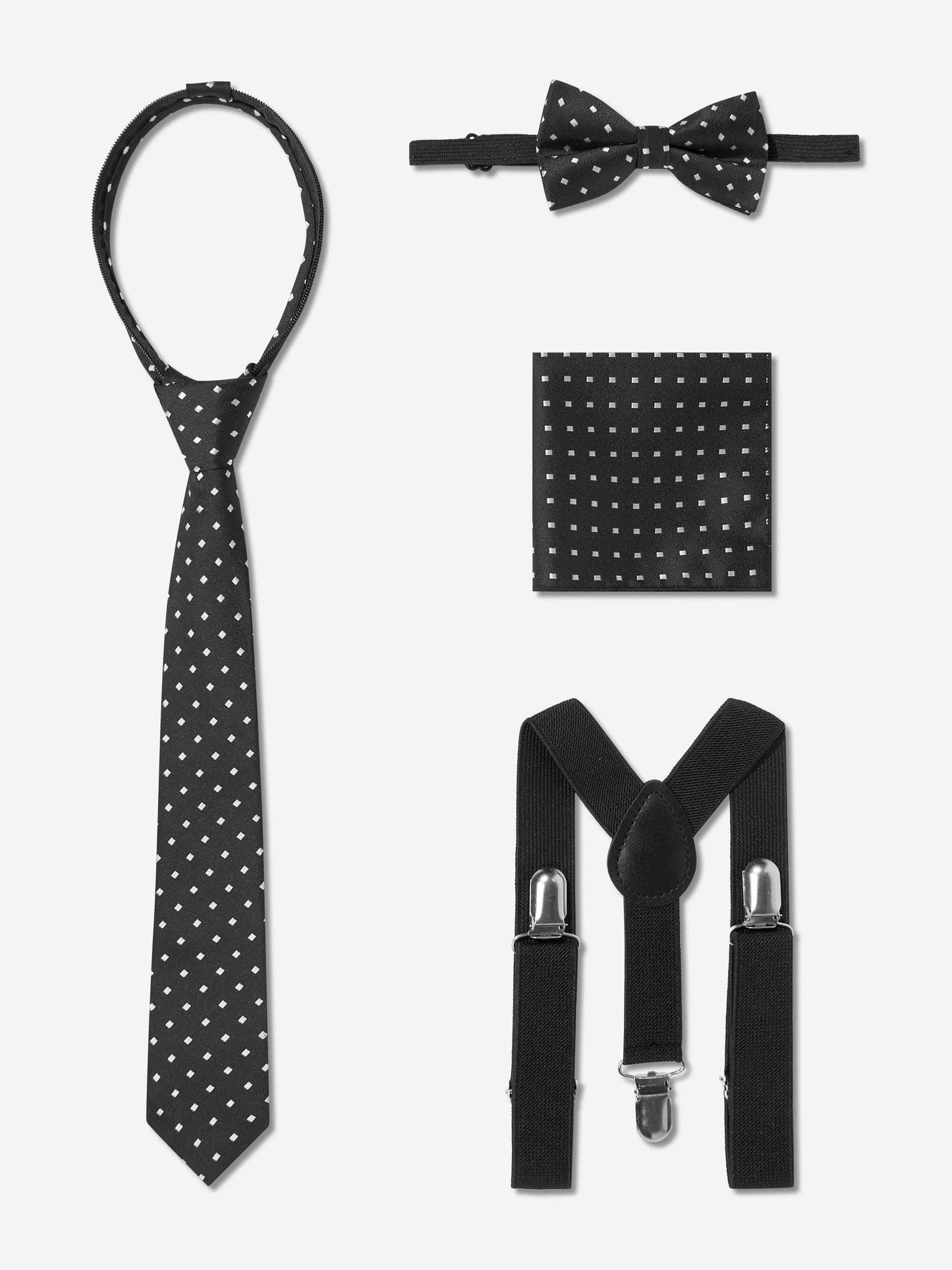 SUITLAB London Boys 7 Piece Suit Set in Black
