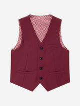 SUITLAB London Boys 7 Piece Suit Set in Red