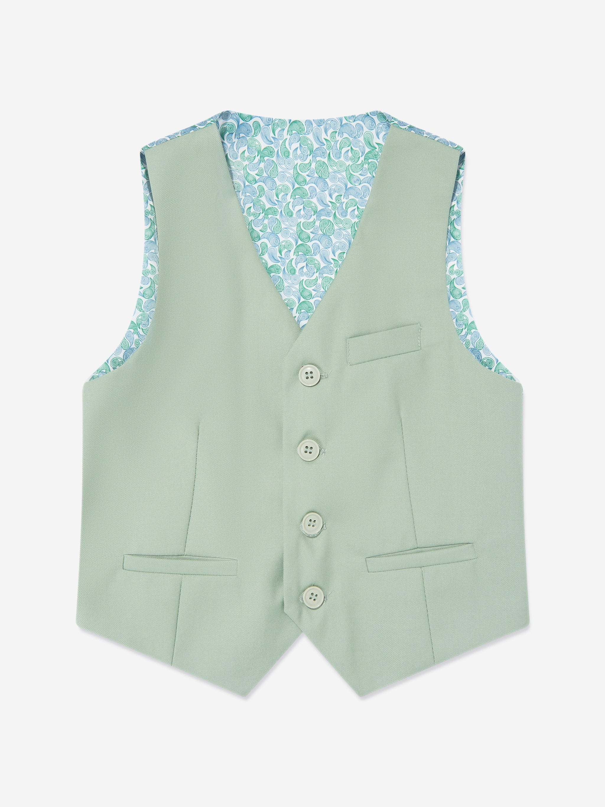 SUITLAB London Boys 7 Piece Suit Set in Green