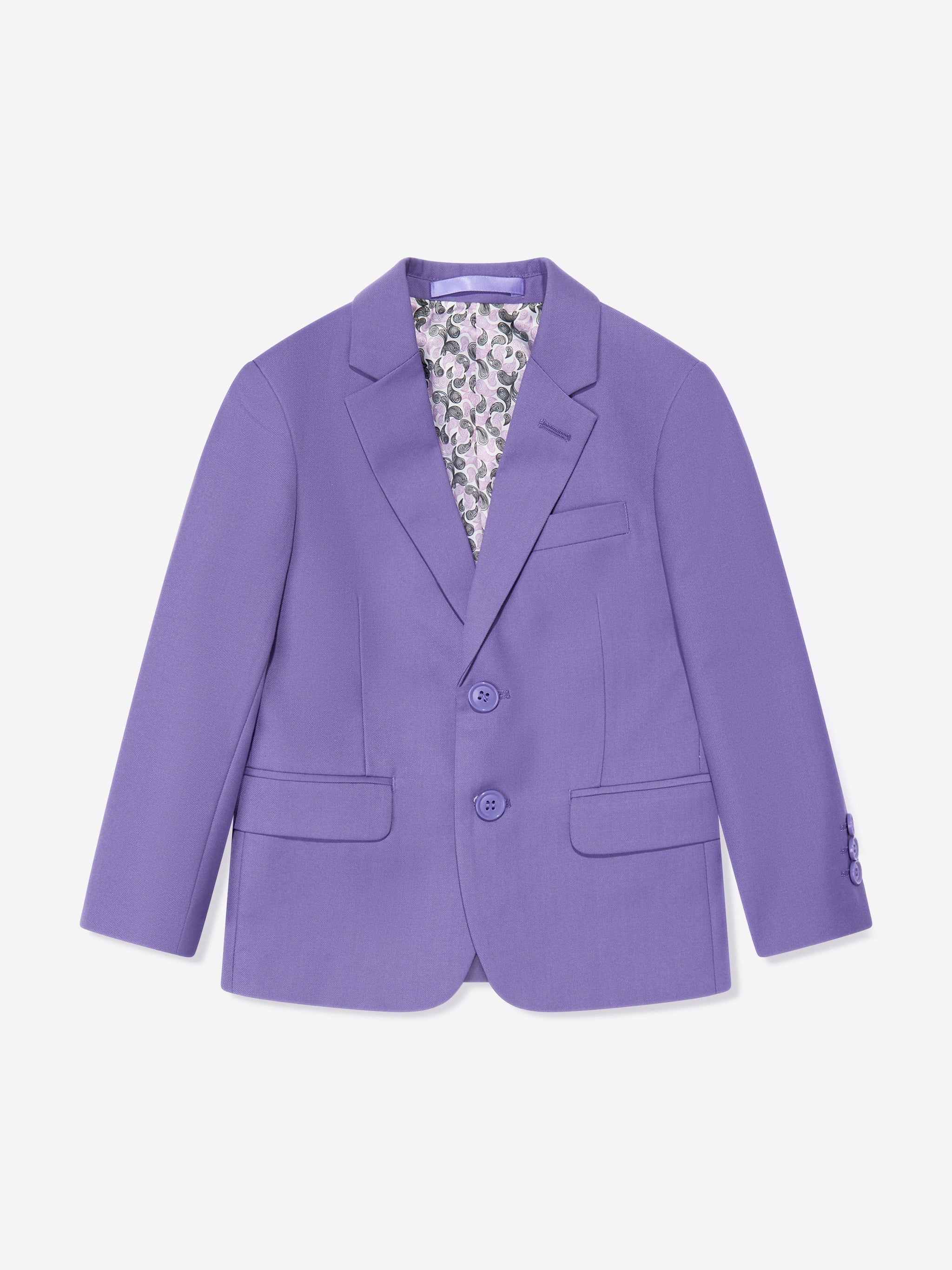 SUITLAB London Boys 7 Piece Suit Set in Purple