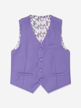 SUITLAB London Boys 7 Piece Suit Set in Purple
