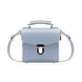 Handmade Leather Sugarcube Handbag - Lilac Grey