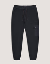 Premium Black Textured Joggers