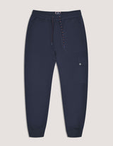 Premium Navy Textured Joggers