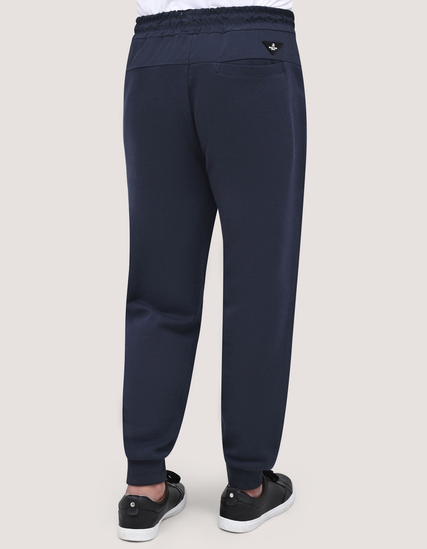 Premium Navy Textured Joggers