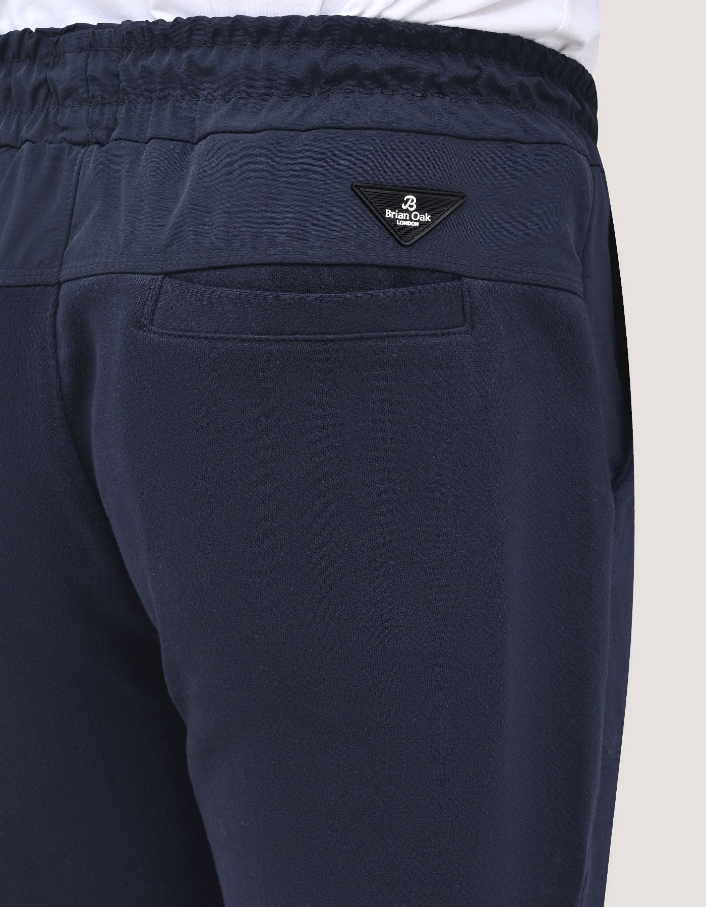 Premium Navy Textured Joggers