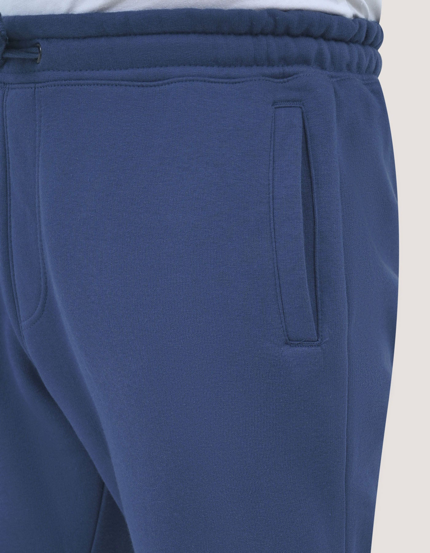 Mid Blue Plain Joggers