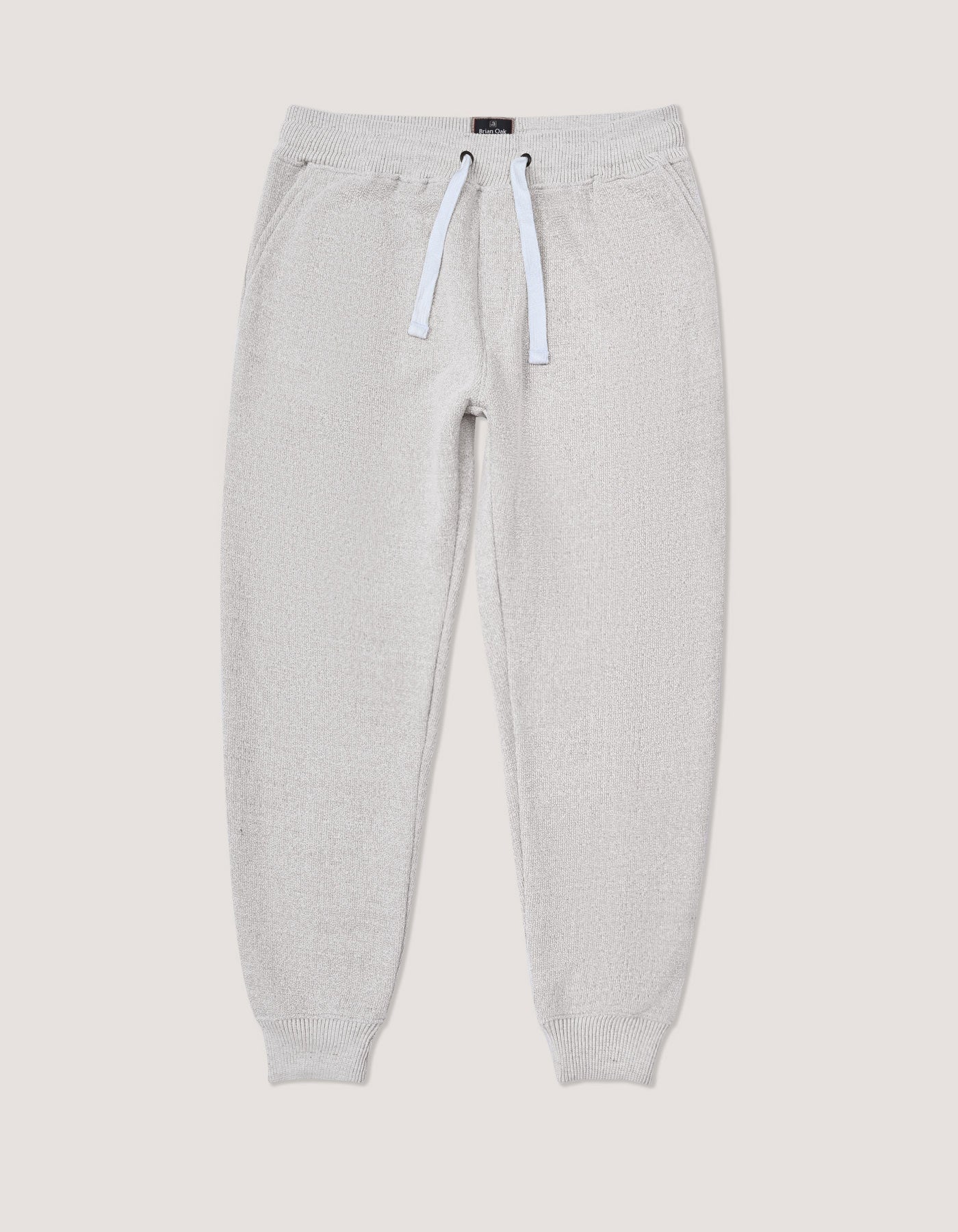Beige Textured Joggers
