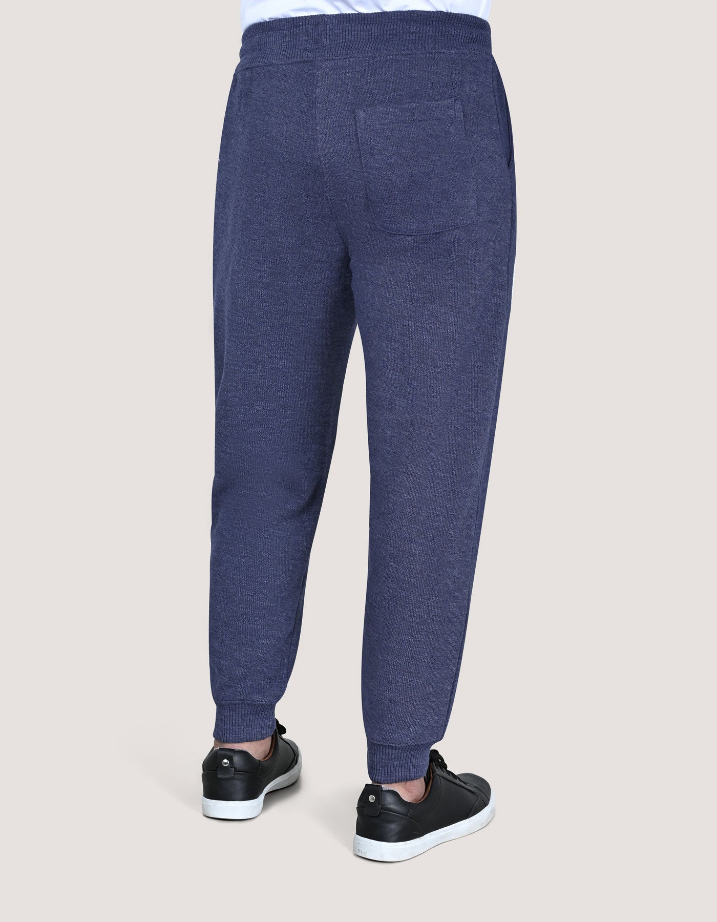 Navy Textured Joggers