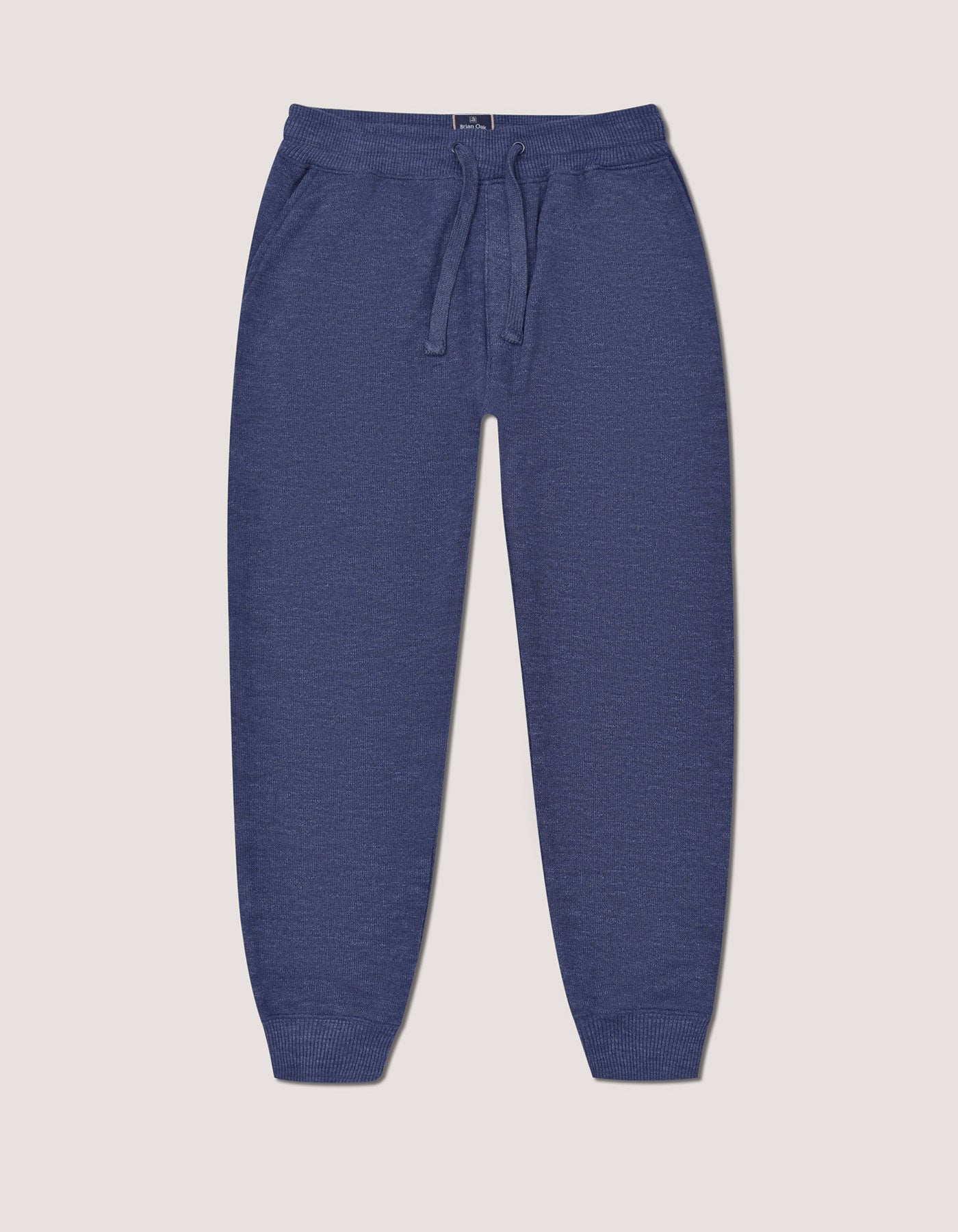 Navy Textured Joggers