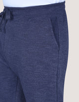 Navy Textured Joggers