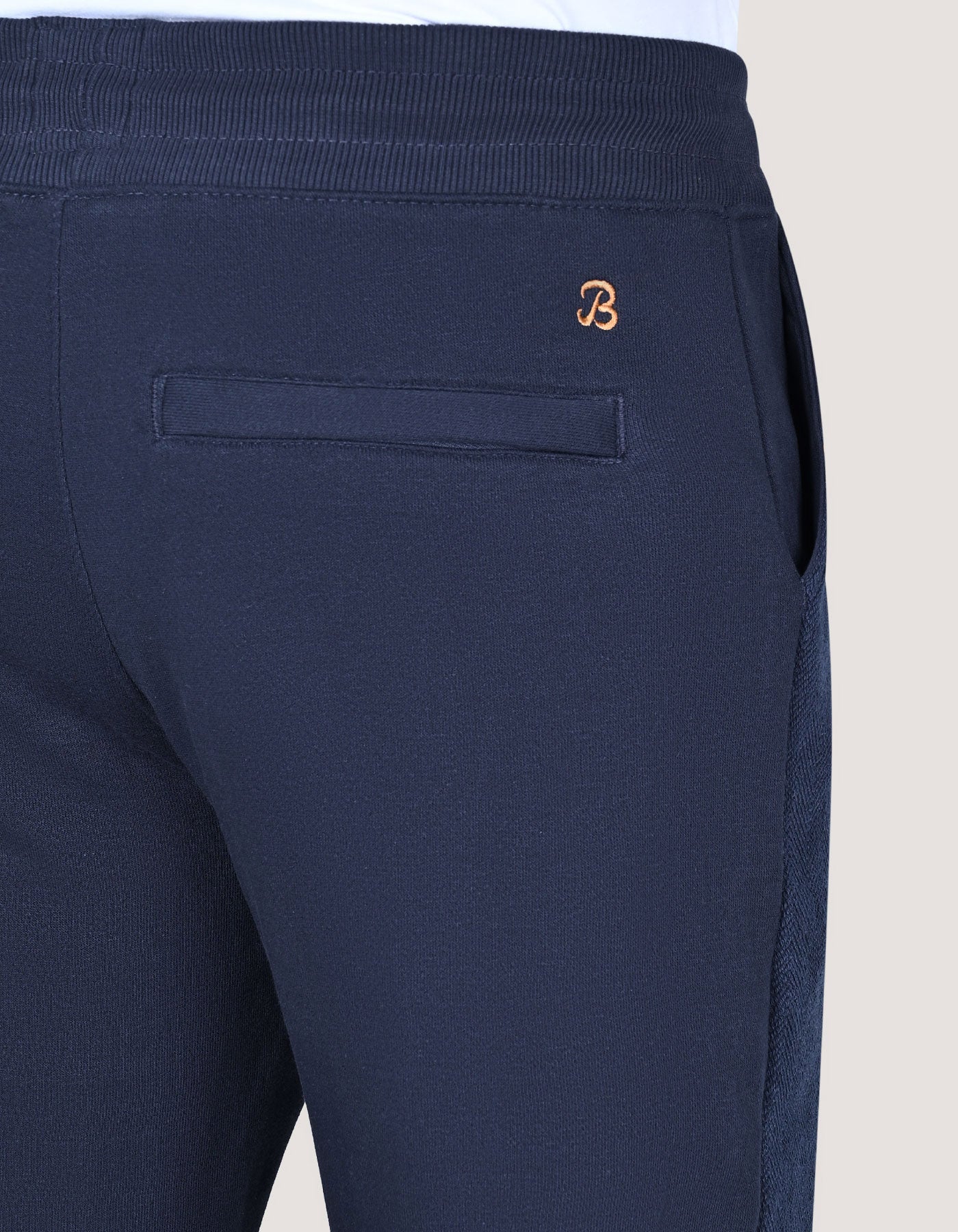 Navy Plain Terry Sweatpants