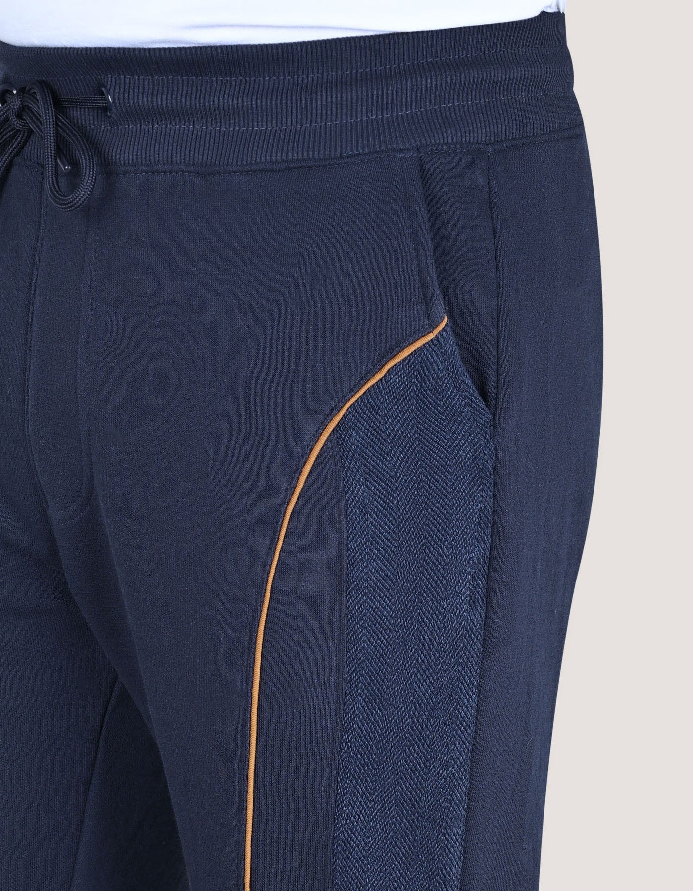 Navy Plain Terry Sweatpants