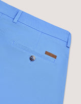Sky Blue Cotton Blend Shorts