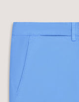 Sky Blue Cotton Blend Shorts