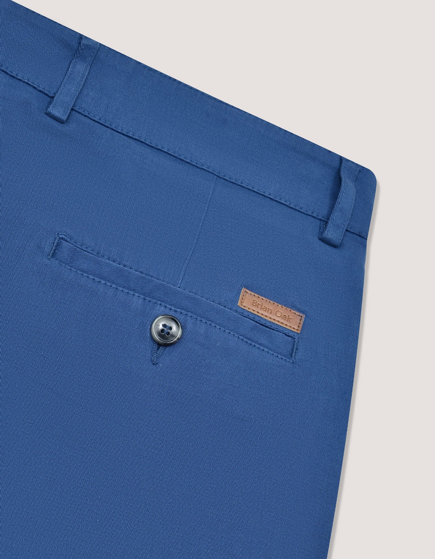 Medium Blue Cotton Blend Shorts