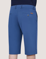 Medium Blue Cotton Blend Shorts