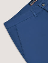 Medium Blue Cotton Blend Shorts