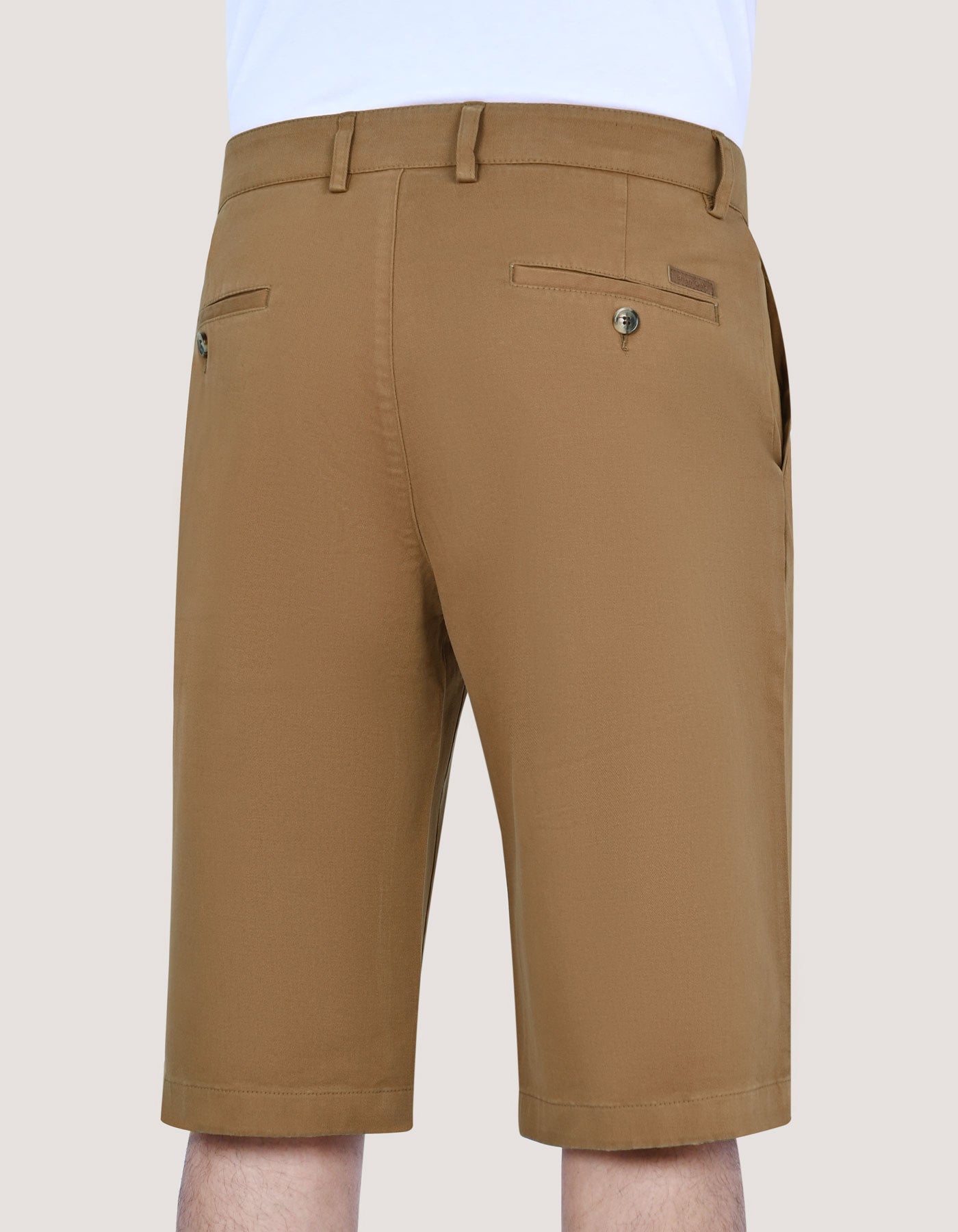 Rust Comfort Fit Denim Shorts