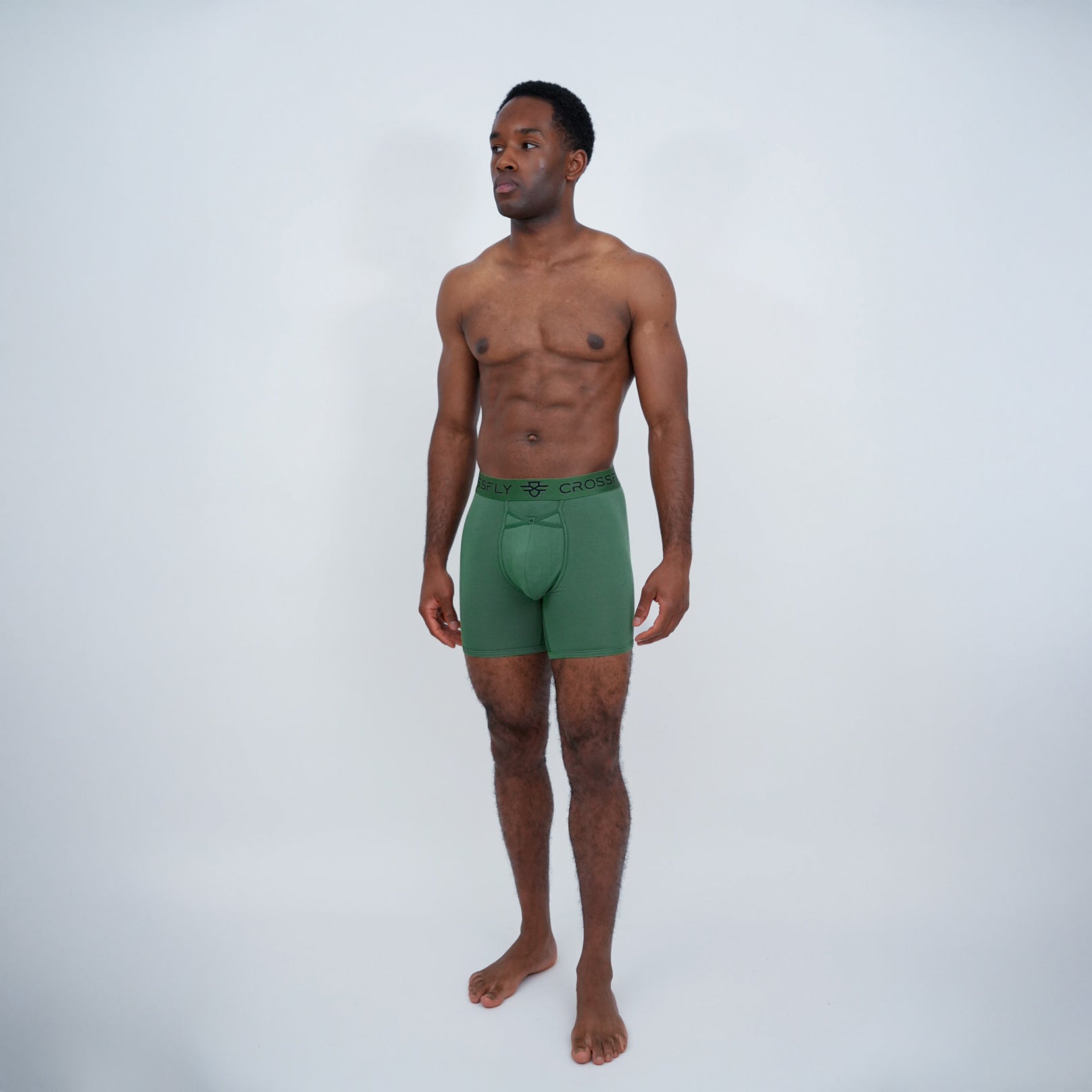 Lux Men's 7" Boxers - Olive/Black