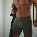 Lux Men's 7" Boxers - Olive/Black