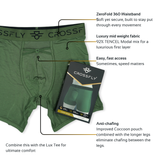 Lux Men's 7" Boxers - Olive/Black
