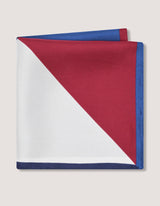 Navy Designer Silk Pocket Square