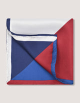Navy Designer Silk Pocket Square