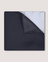 Grey and Black Silk Pocket Square