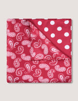 Maroon Pure Silk Pocket Square