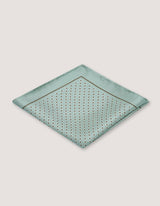 Floral Silk Pocket Square - Mint Green
