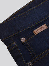 Mens 5 Pocket Slim Fit Denim Jeans in Rinse Wash