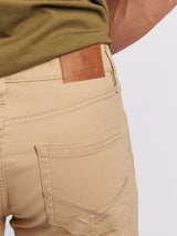 Mens Woven Trousers in Tan
