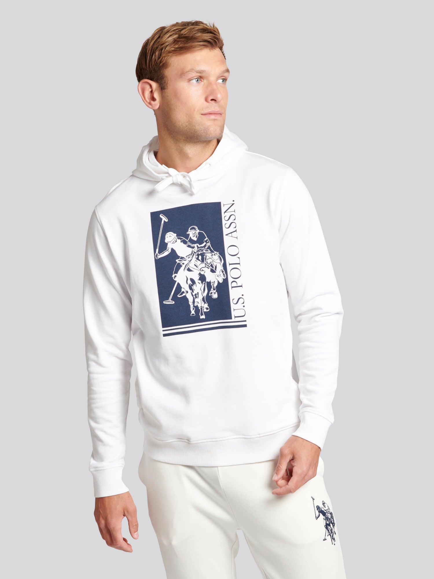 Mens Rider Hoodie in Bright White