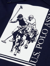 Mens Rider Hoodie in Navy Blue