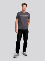 Mens 5 Pocket Regular Fit Denim Jeans in Black Wash