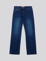 Mens 5 Pocket Regular Fit Denim Jeans in Dark Wash