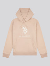 Mens Rider Brush Back Hoodie in Doeskin