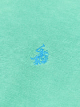 Mens Garment Dye Crew Neck Sweatshirt in Golf Green