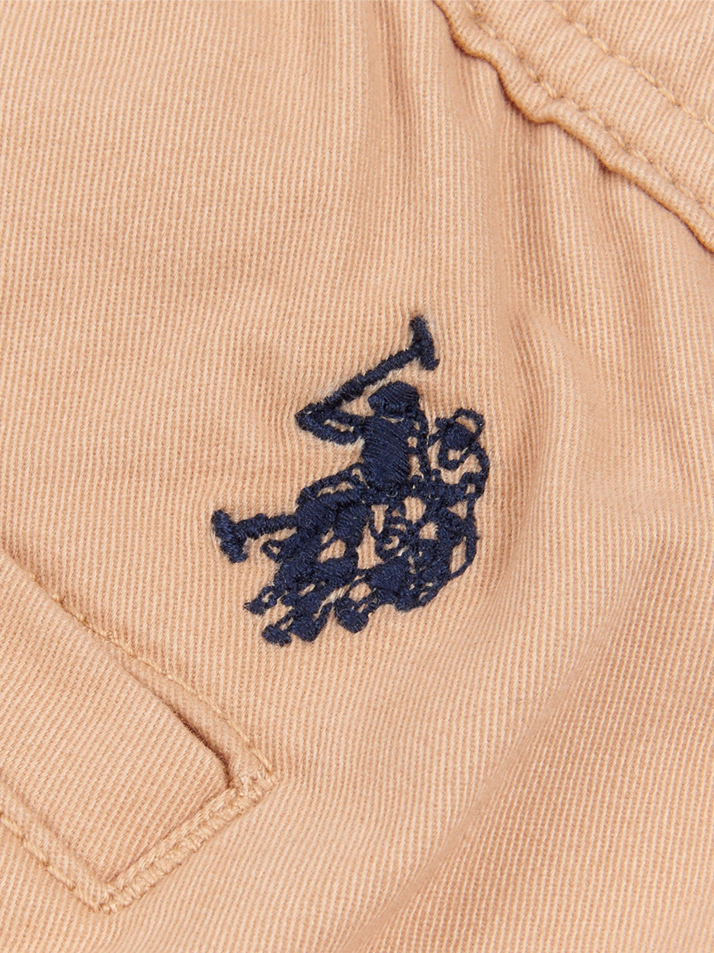 Mens Drawstring Waist Casual Trousers in Tan