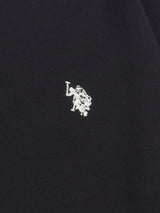 Mens Cotton Crewneck in Black Bright White DHM