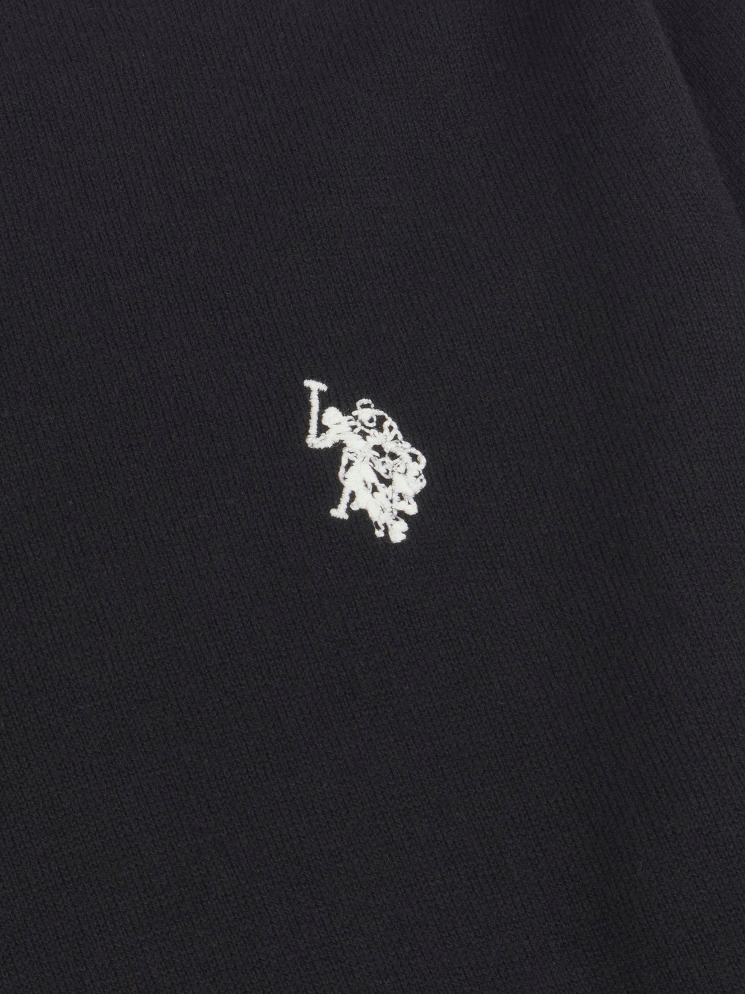 Mens Cotton Crewneck in Black Bright White DHM