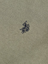 Mens Cotton Crewneck in Mulled Basil