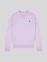 Mens Cotton Crewneck in Lilac Breeze