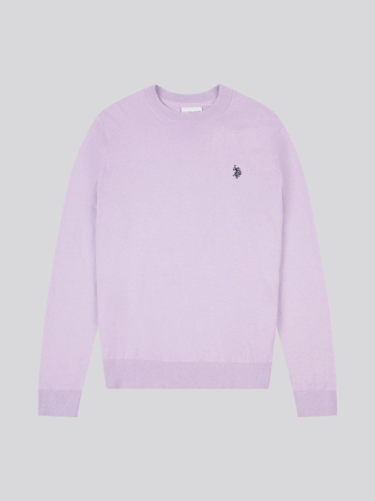 Mens Cotton Crewneck in Lilac Breeze
