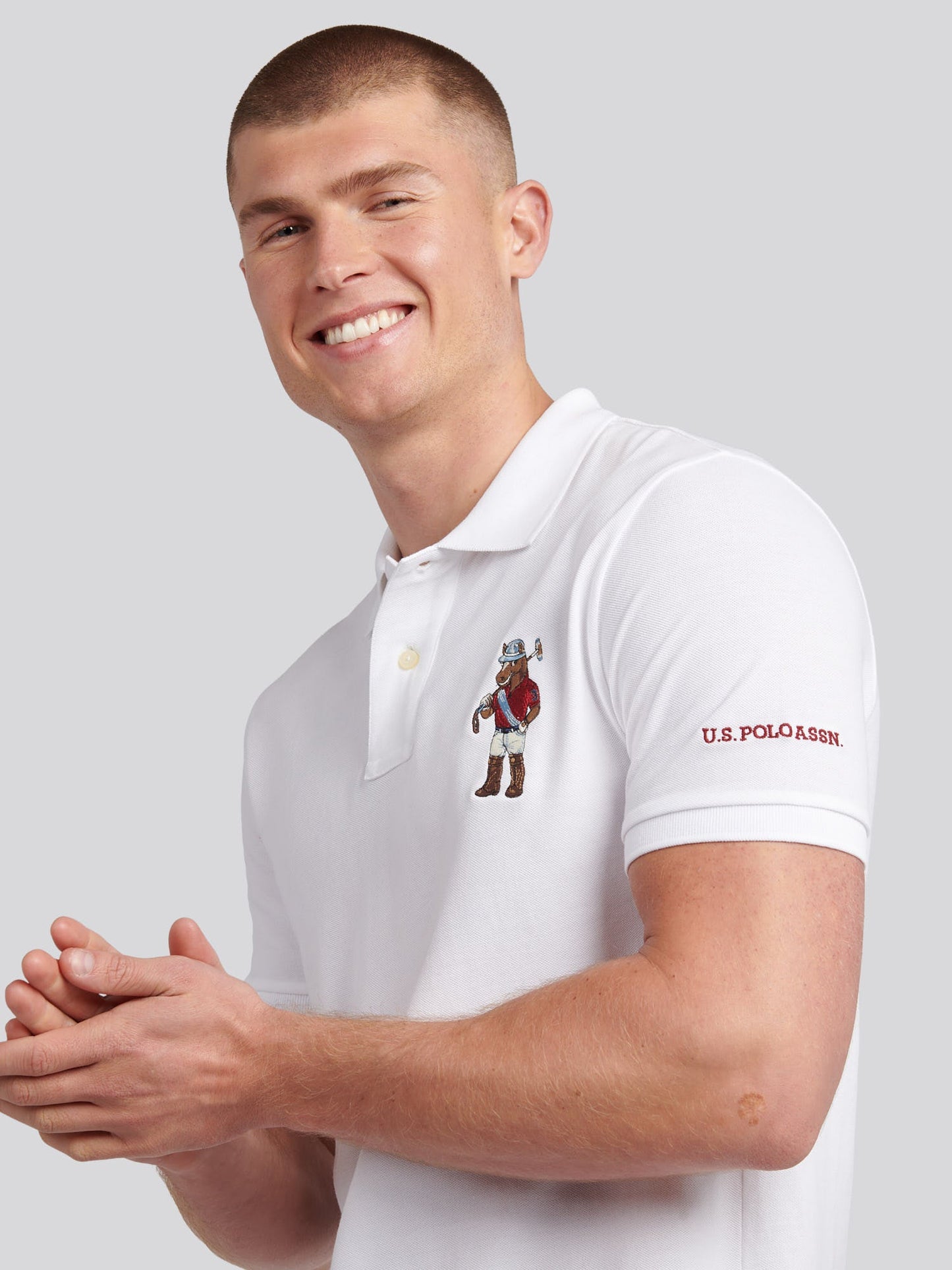 Mens Chuck Polo Shirt Bright White
