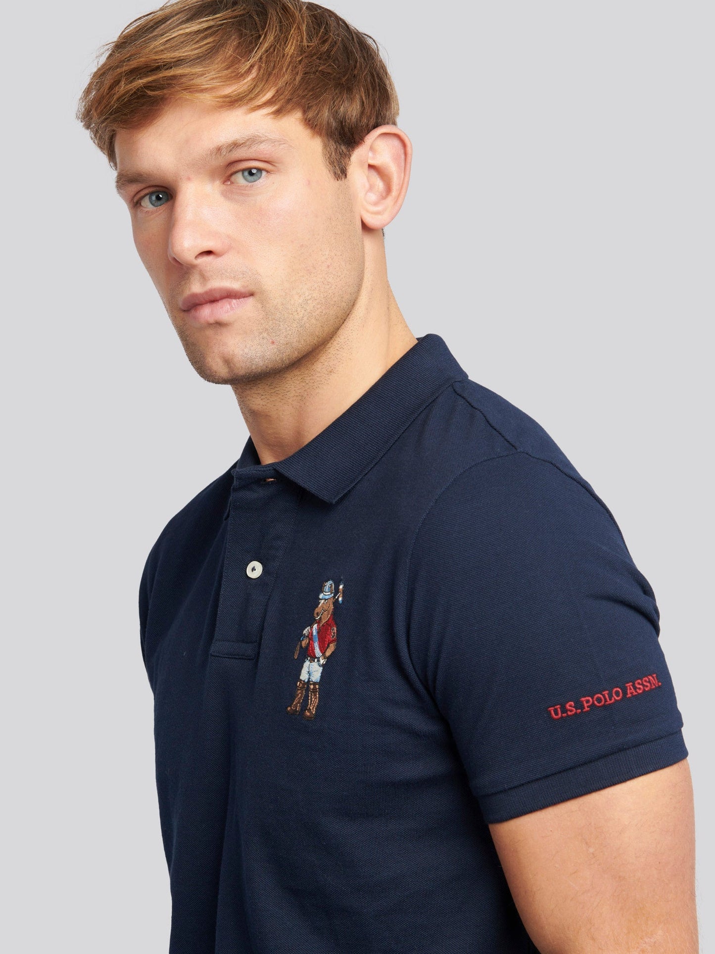 Mens Chuck Polo Shirt Dark Sapphire Navy
