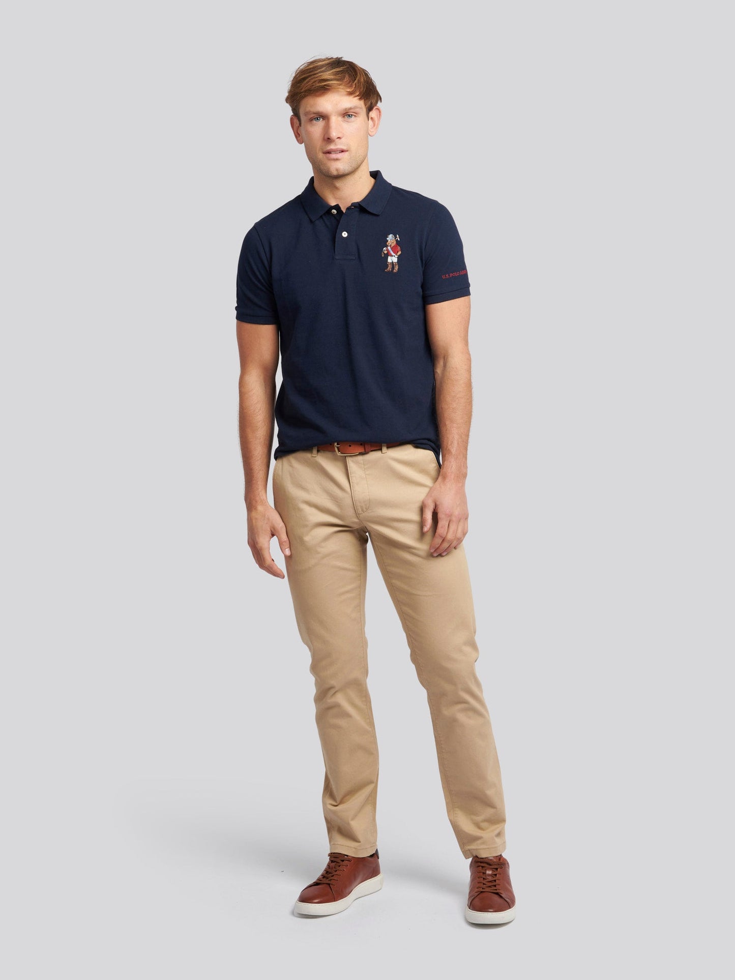 Mens Chuck Polo Shirt Dark Sapphire Navy