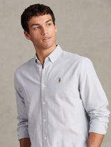 Mens Oxford Stripe  Shirt Blue Yonder